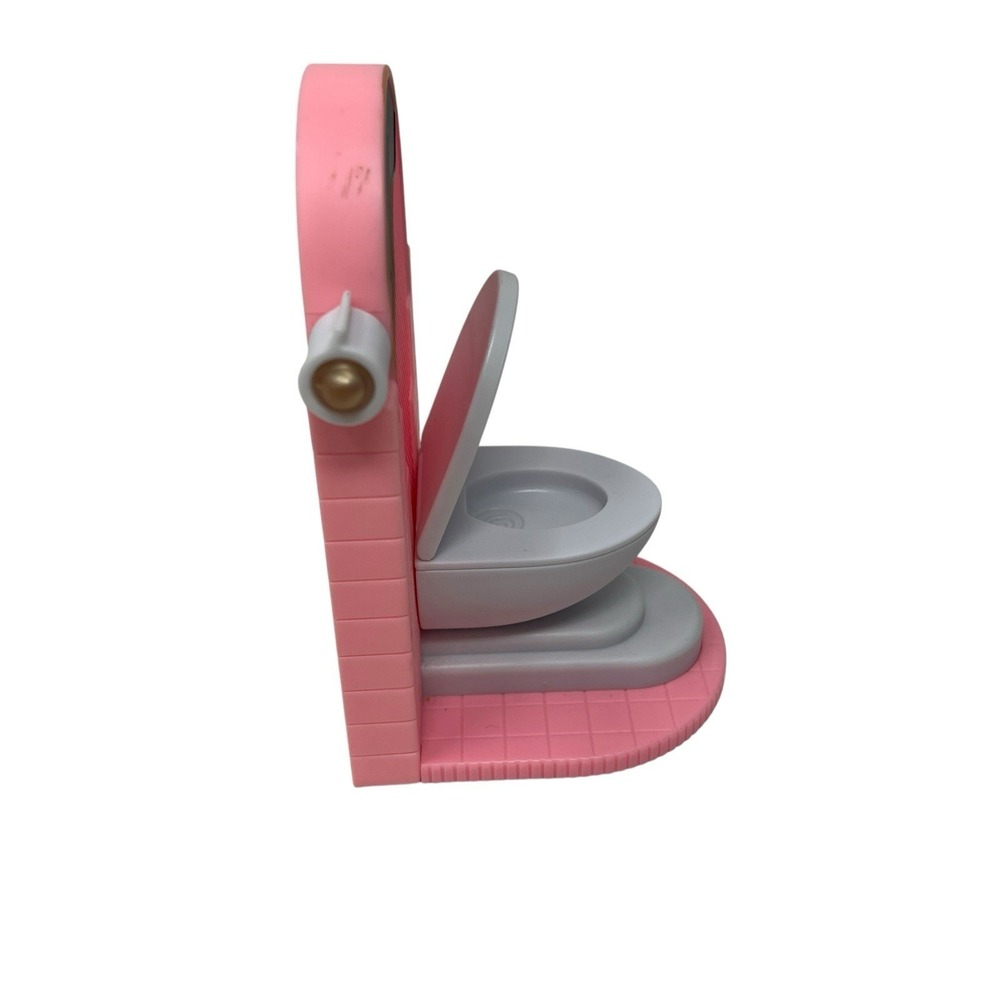 LOL Dolls Dollhouse Replacement Part - White Pink Toilet Bathroom 2021 MGA - Picture 3 of 7